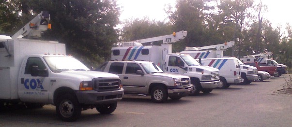 Cox Communications Bucket Trucks