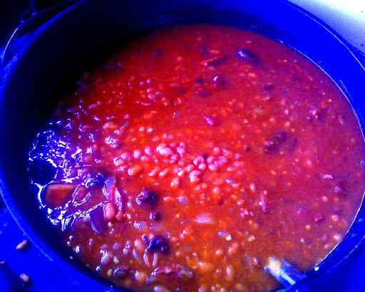 Baked Pork and Beans with Tasso