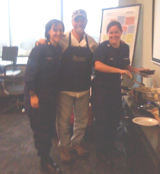 LCDR Kelly Dietrich, myself and LT Kelly Ridle