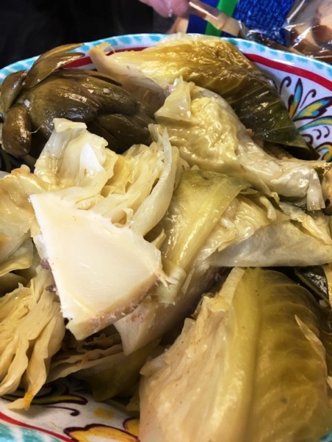 Cabbage and artichokes after boiling Recipe