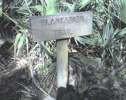 Plantation Trail Sign