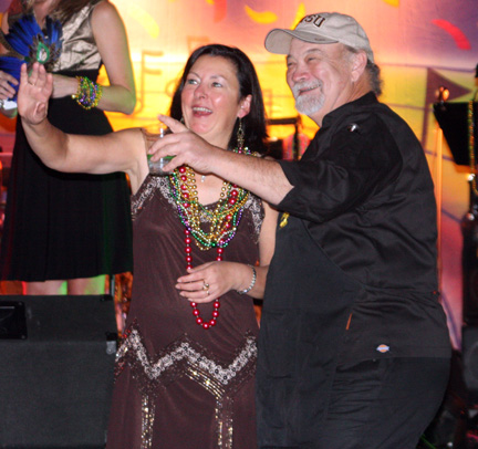 Ms. Cecelia Danahar invited me up to the stage.