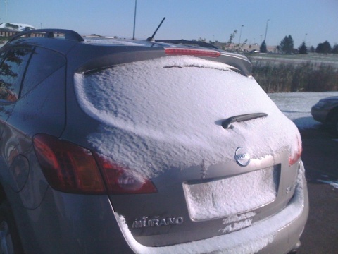 Rental Car in the snow!