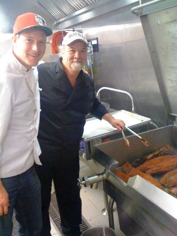 Chad heips blacken the filets!