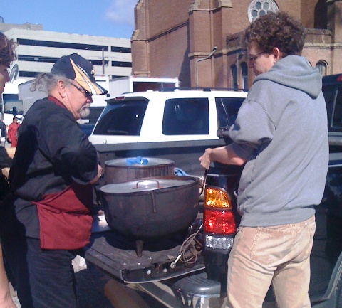 HEY, I can lift a pot!! With HELP!
