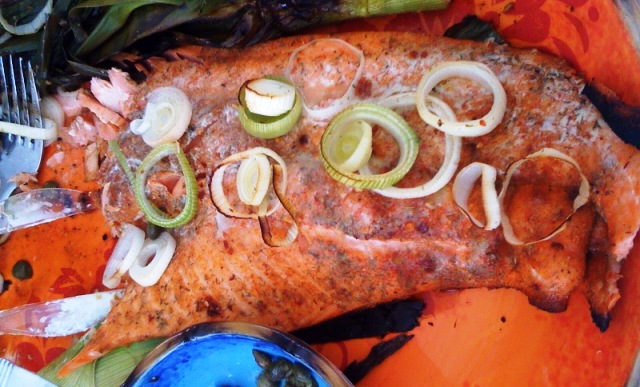 Grilled Jerk Salmon Filet