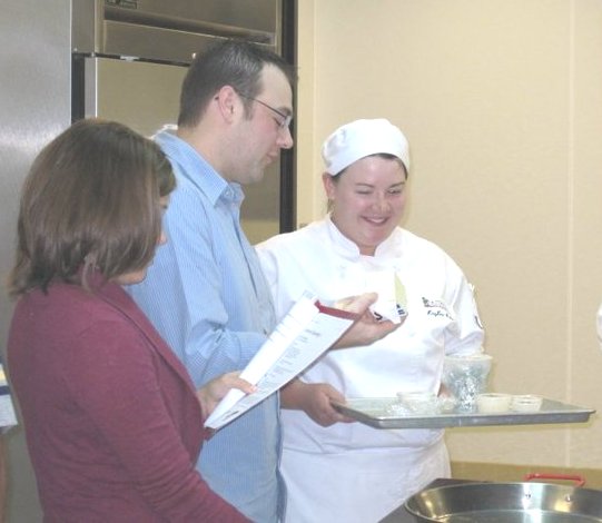 Chef Justin Kanthak and Sous Chef Kaylee Ryker