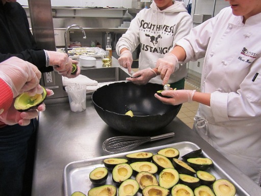Avocado Pirogues Topped with Lump Crabmeat&nbsp;
