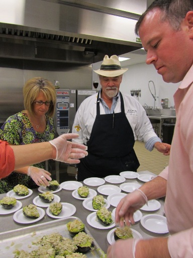 Avocado Pirogues Topped with Lump Crabmeat&nbsp;