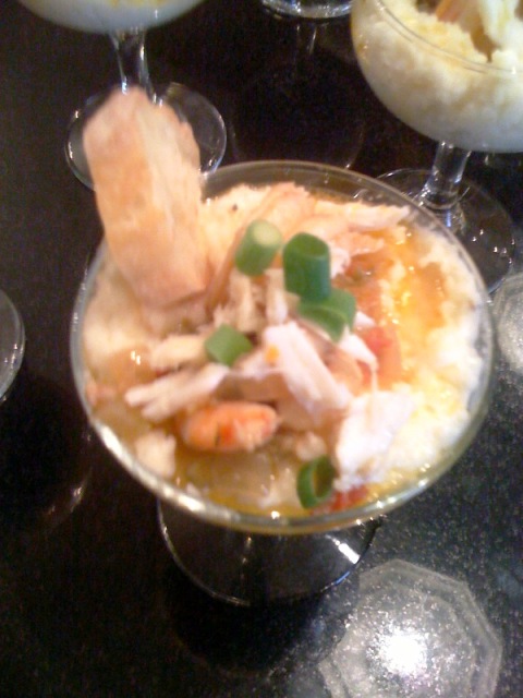New Orleans Style BBQ Shrimp and Creamy Grits Martinis