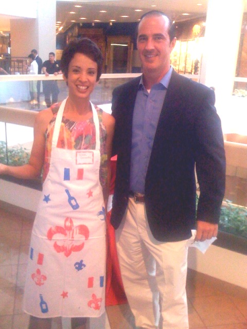 Aprons by the students of International School of Louisiana