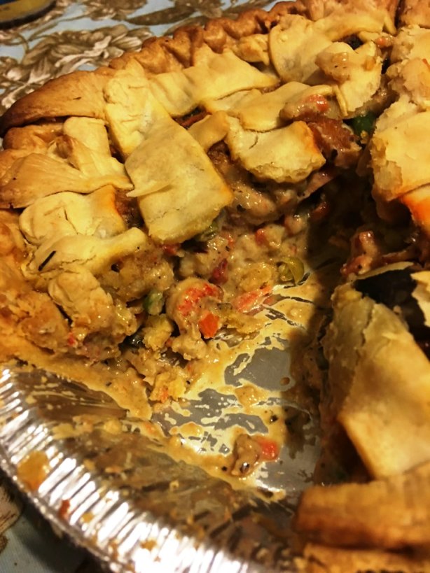 Serving Crawfish Pot Pie Recipe