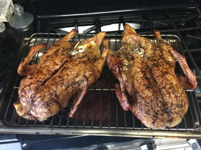 Thrice Cooked Ducks Roasted