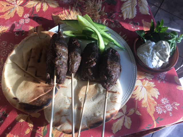 Za'atar Beef-Lamb Kabobs Recipe