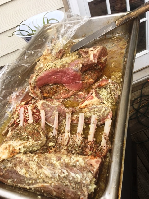 Marinated Boneless and Rack of Lamb Recipe