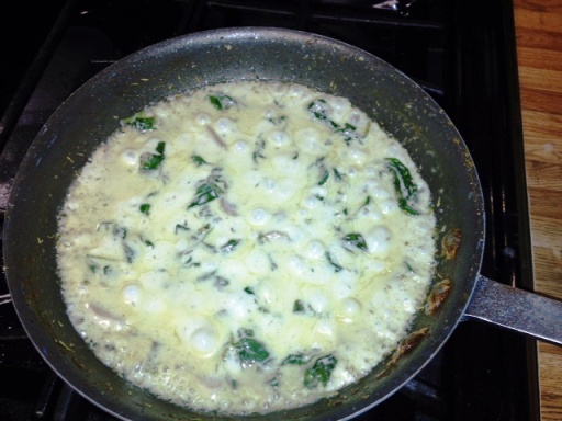 Oysters and Mushroom Raviolis in Peppadew Mustard Sauce