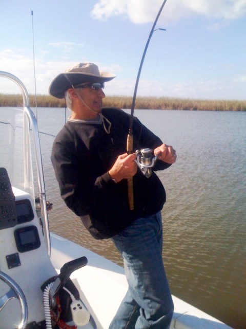 Karl bends a pole!