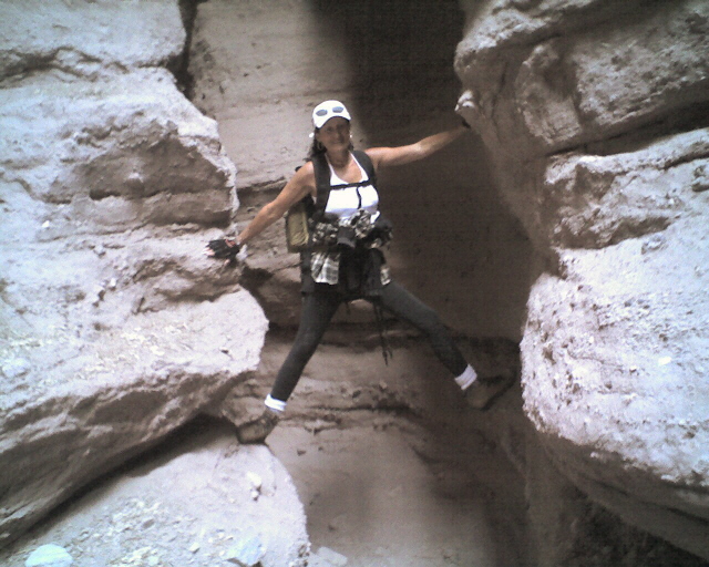 Sharon Stieffel, Ladders Trail, Painted Canyon Mecca CA