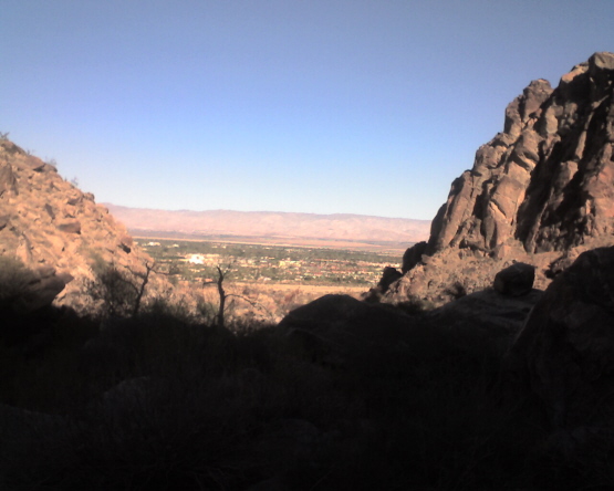 Palm Springs, CA looking down from Tahquitz Canyon.