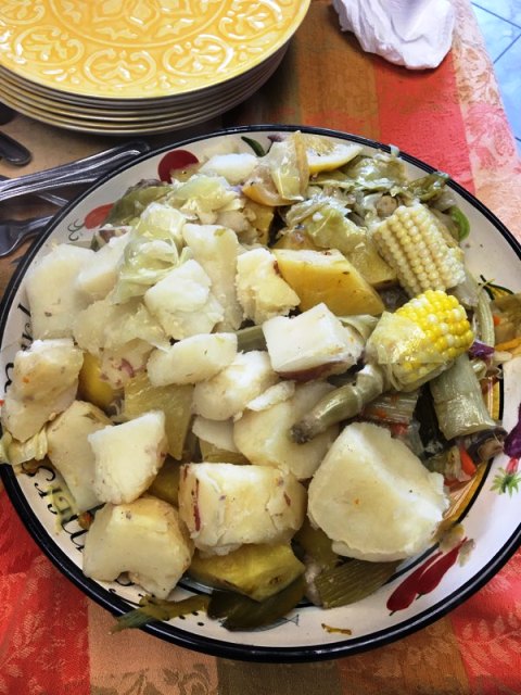 Vegetables after boiling corned beef recipe